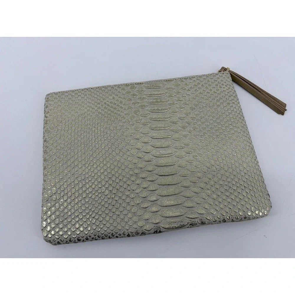 Stella & Dot Clutch Gold Envelope Bag Wristlet, Phone/Money Holder